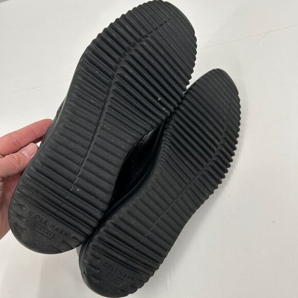 NWT Cole Haan C36938 Black Leather Wingtip LaceUp Brogues Shoes 11 1/2 M - Picture 5 of 6